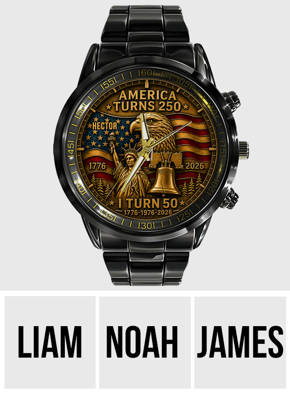 250 Anniversary - Personalized Birthday Hand Watch