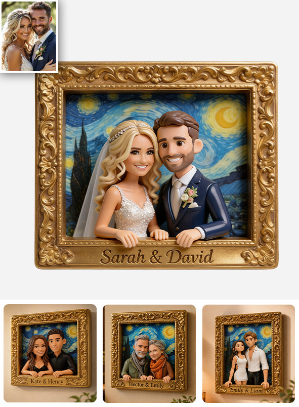 I Love You - Personalized Couple 2 Layered Wood Sign / Wood Plaque