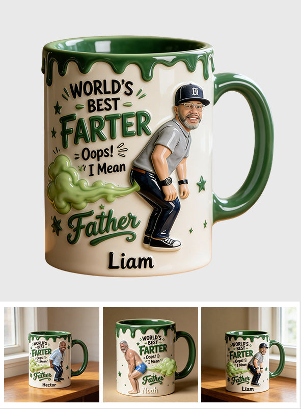 Best Farter Ever - Personalized Father Accent Mug & Coaster