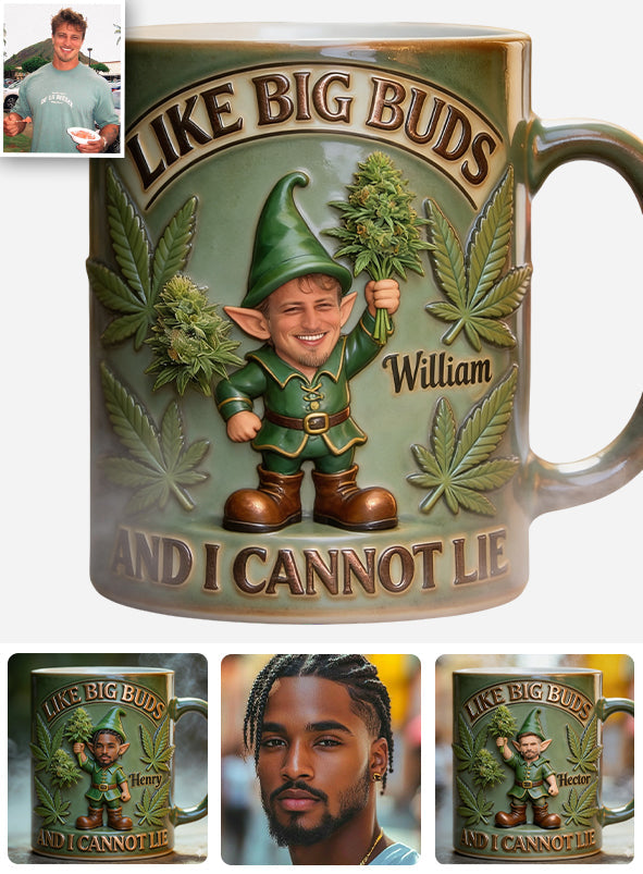 I Like Big Buds - Personalized Weed Accent Mug & Coaster