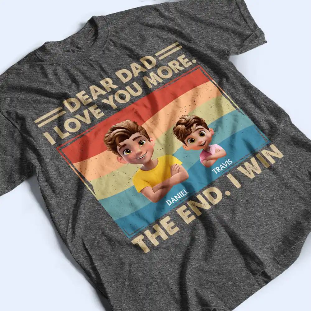 Personalized Dad Tee or Hoodie with Kids' Names – Father's Day Gift