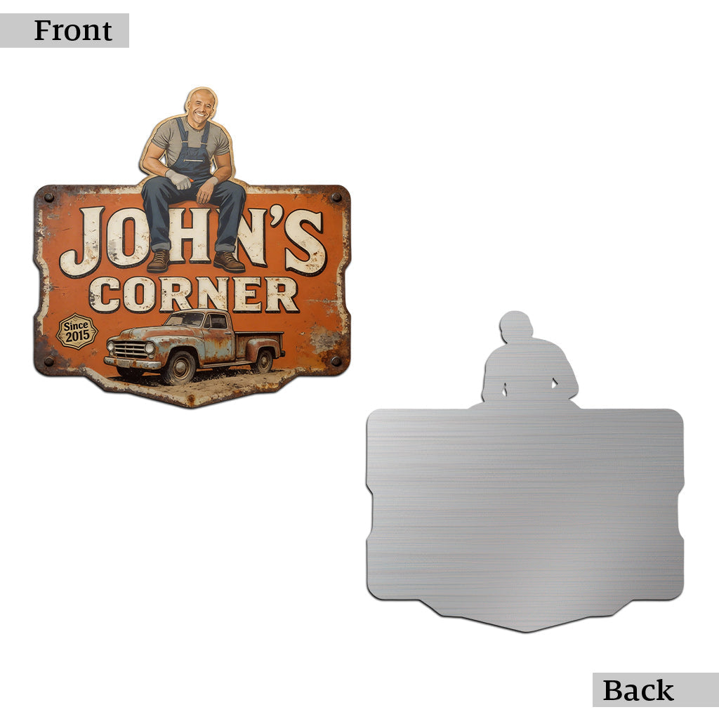 Garage Sign - Custom From Photo - Personalized Mechanic Cut Metal Sign