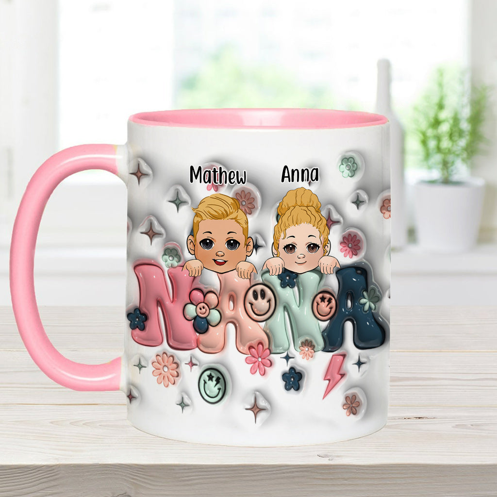 Best Grandma/Nana/Mimi Ever - Gift for grandma - Personalized Accent Mug