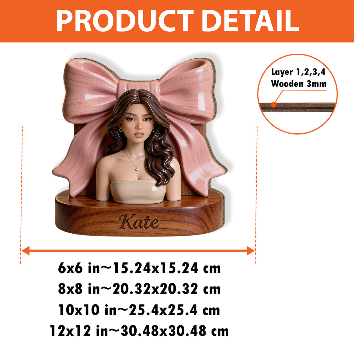 Custom Any Photo, Love Makeup - Personalized Makeup Wooden Desk Organizer