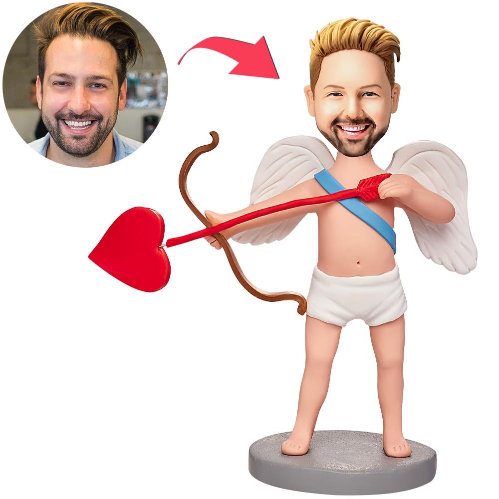Funny Cupid - Personalized Man Cupid Bobblehead