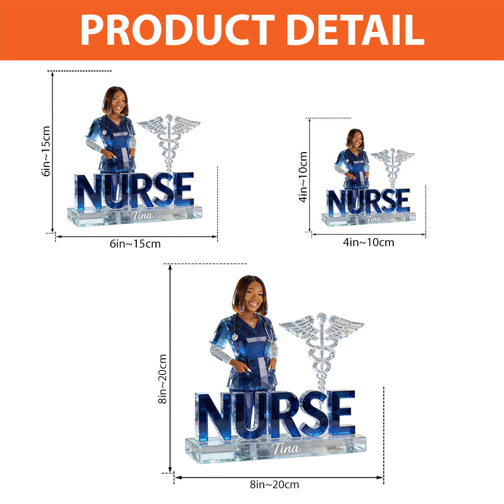 Custom Any Photo Gift For Nurse - Personalized Nurse Custom Shaped Acrylic Plaque