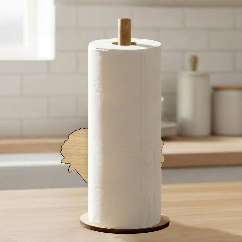 Custom Any Photo, Any Flower - Personalized Self Love Paper Towel Stand