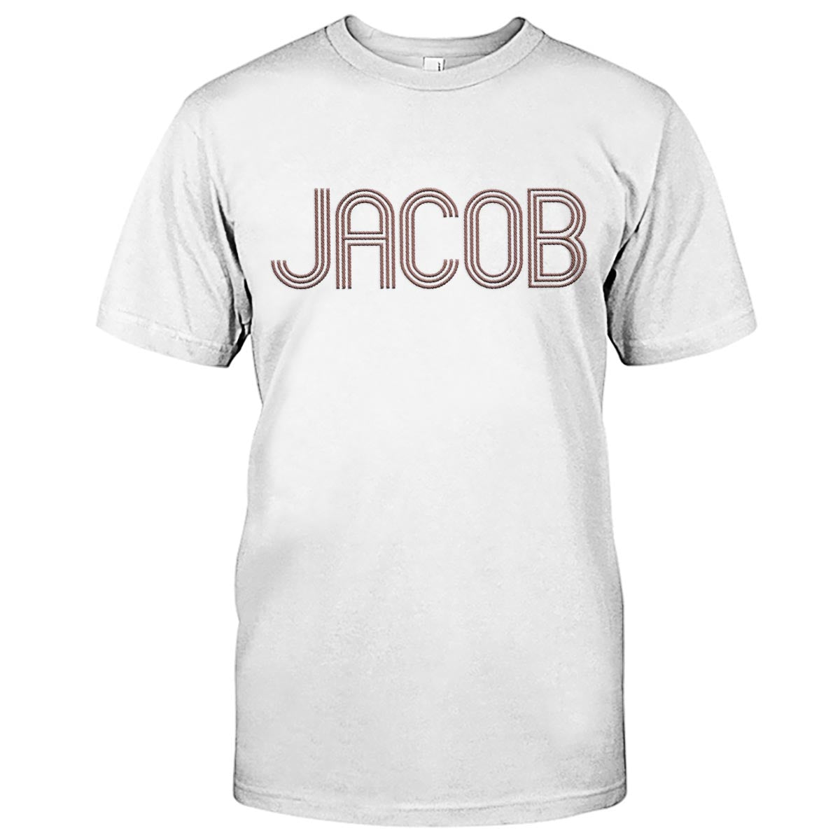Custom Name - Personalized Step Dad Embroidered T-shirt