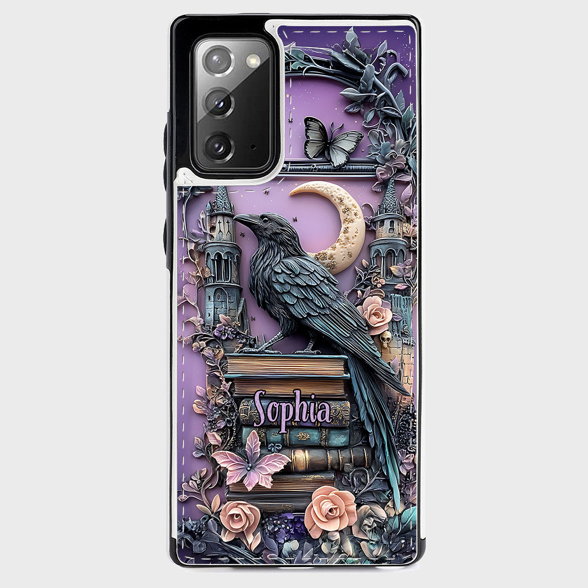 Dark Academia Book Reader - Personalized Book Foldable Wallet Phone Case