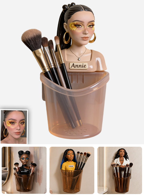 Beauty Bestie - Personalized Makeup Wall Multi Holder