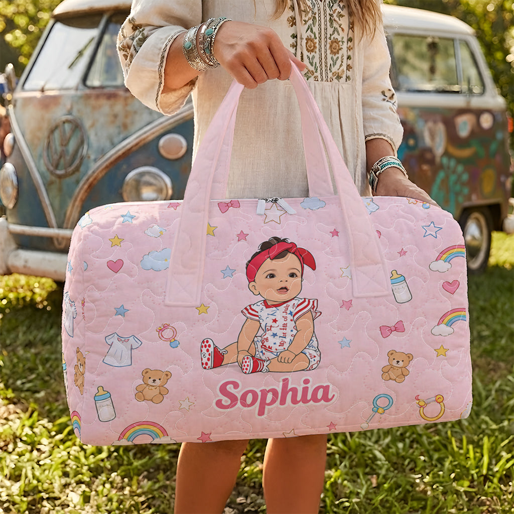 Custom Any Photo - Personalized Kid Quilted Duffle Bag