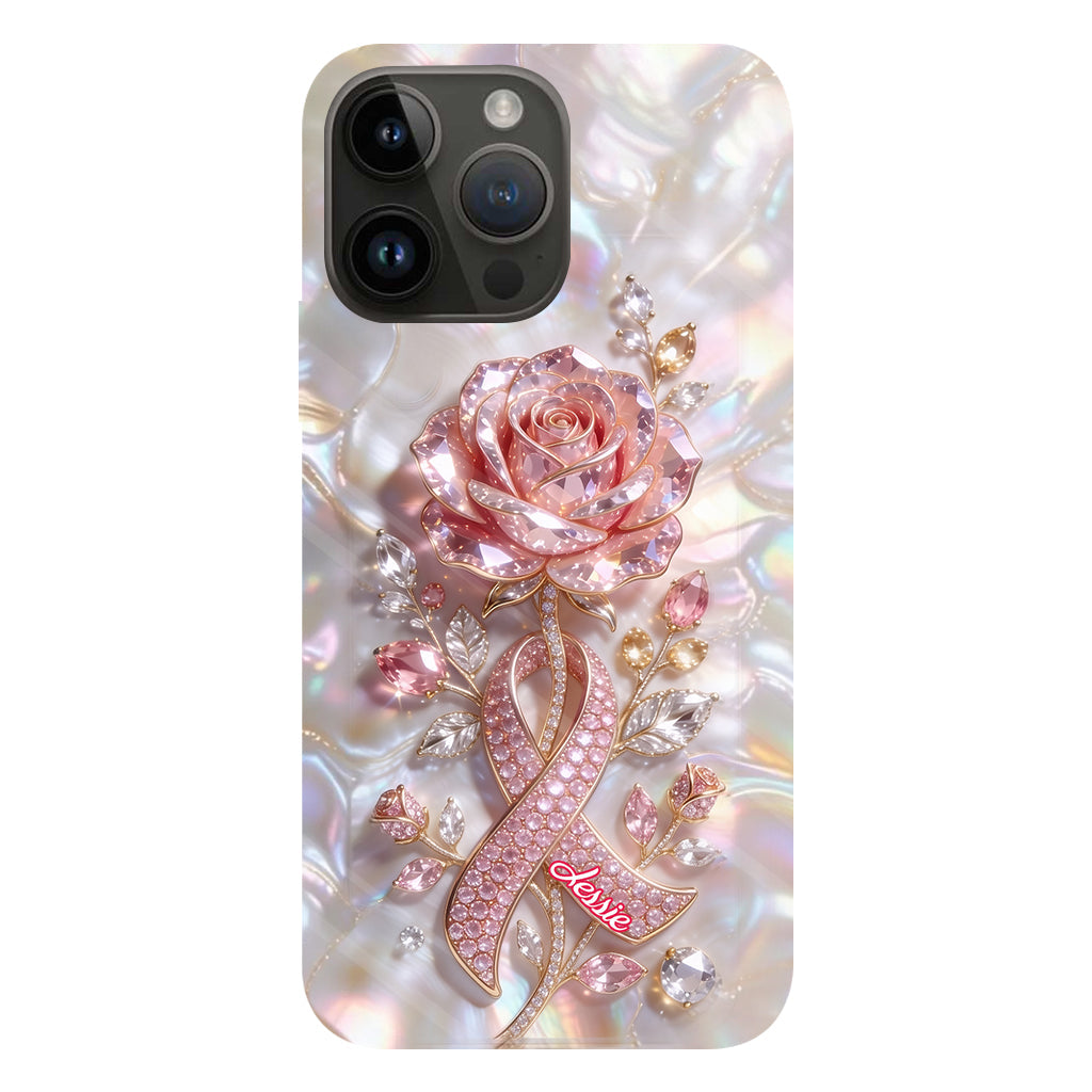 Faith Hope Love - Personalized Breast Cancer Awareness Full Print Phone Case