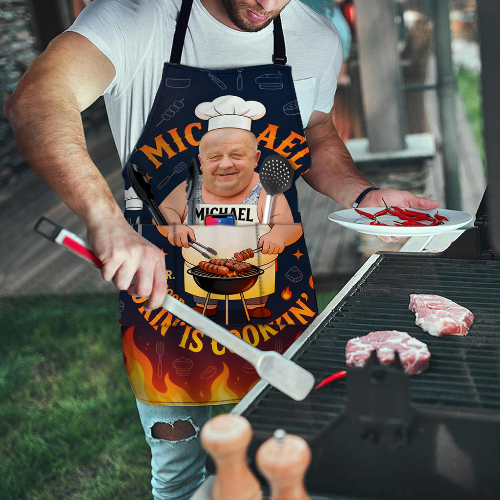 Grilling Dad, Dad Loves Cooking - Personalized Father Apron