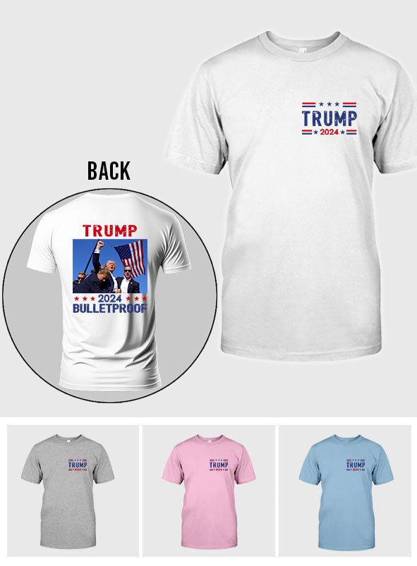 Bulletproof T-shirt, Never Surrender Shirt, Fight For America T-shirt, Retro Rally Shirt, Fight Fight Fight Shirt