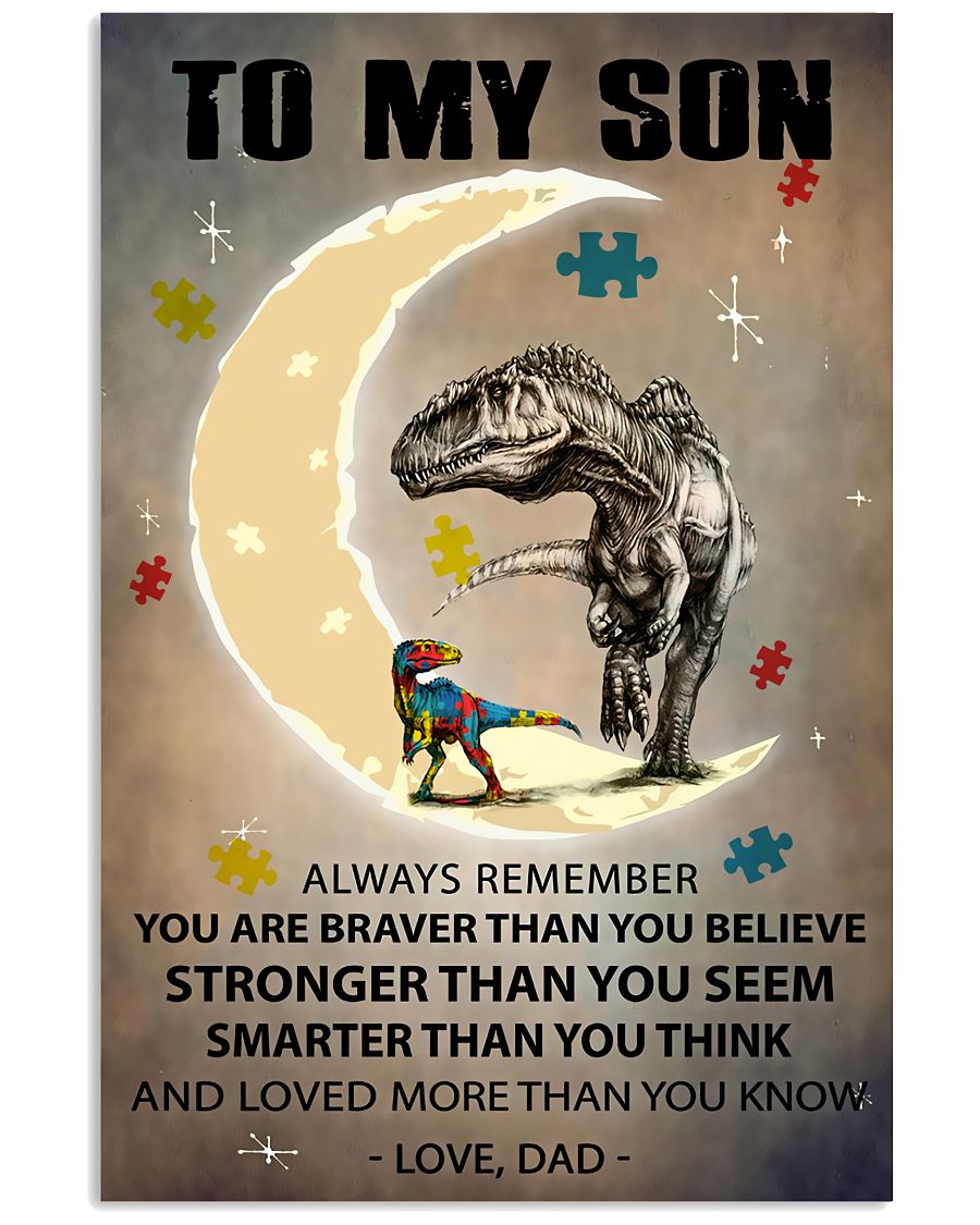 Autism To My Son - Autism Awareness Poster 0921