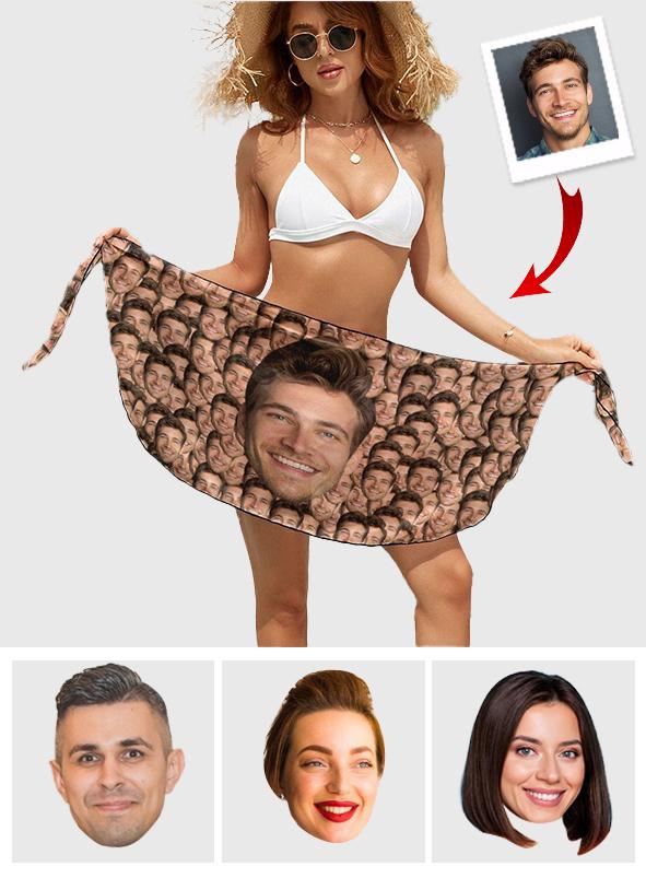 Custom Face - Personalized Beach Wrap