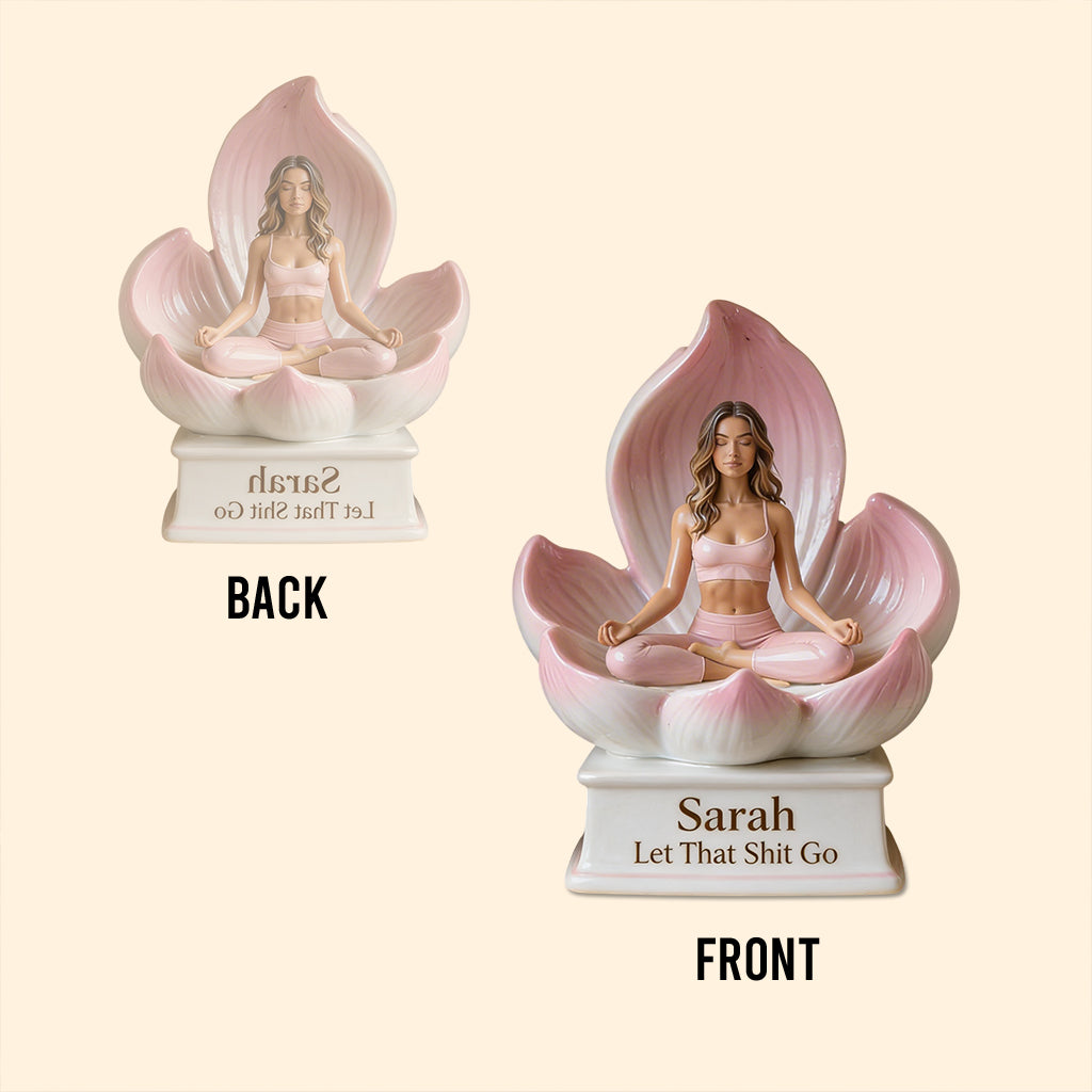 Let That Go - Personalized Yoga Custom Shaped Acrylic Plaque