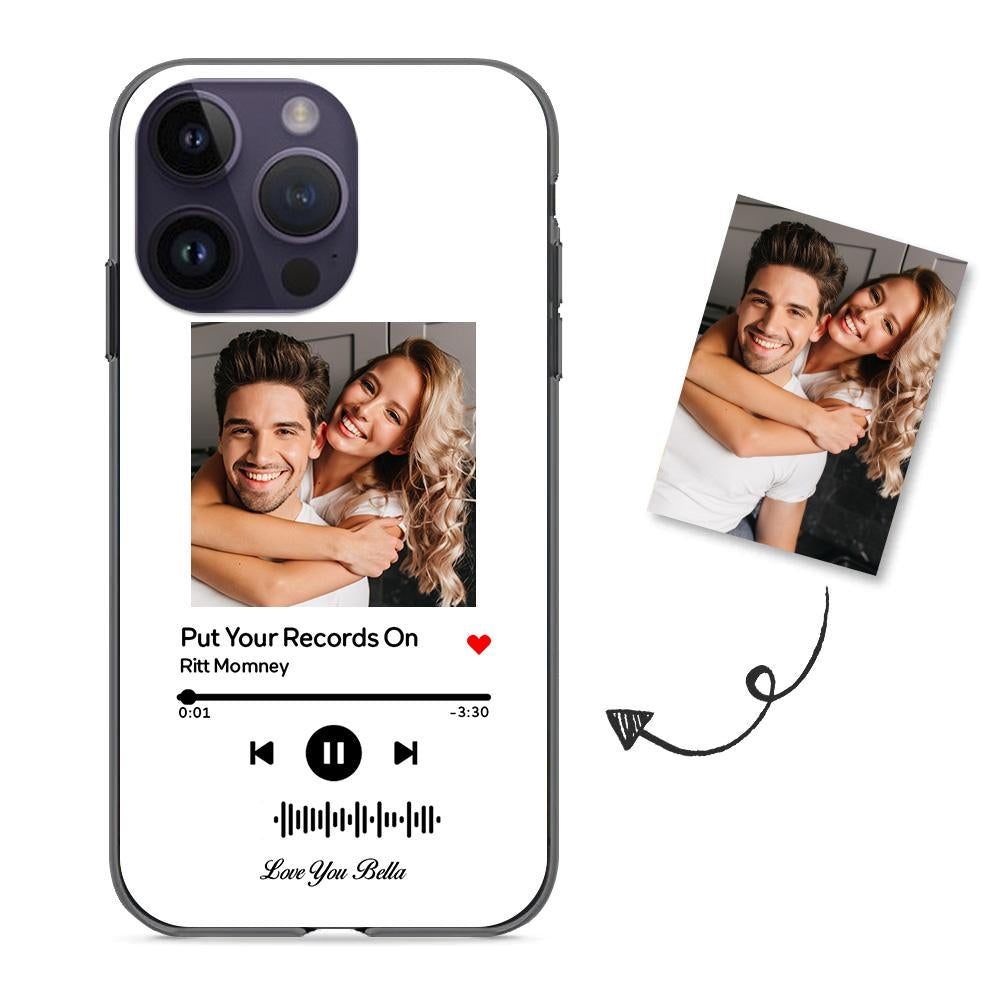 Music Code Song Photo Custom - Personalized Music Code Phone Case