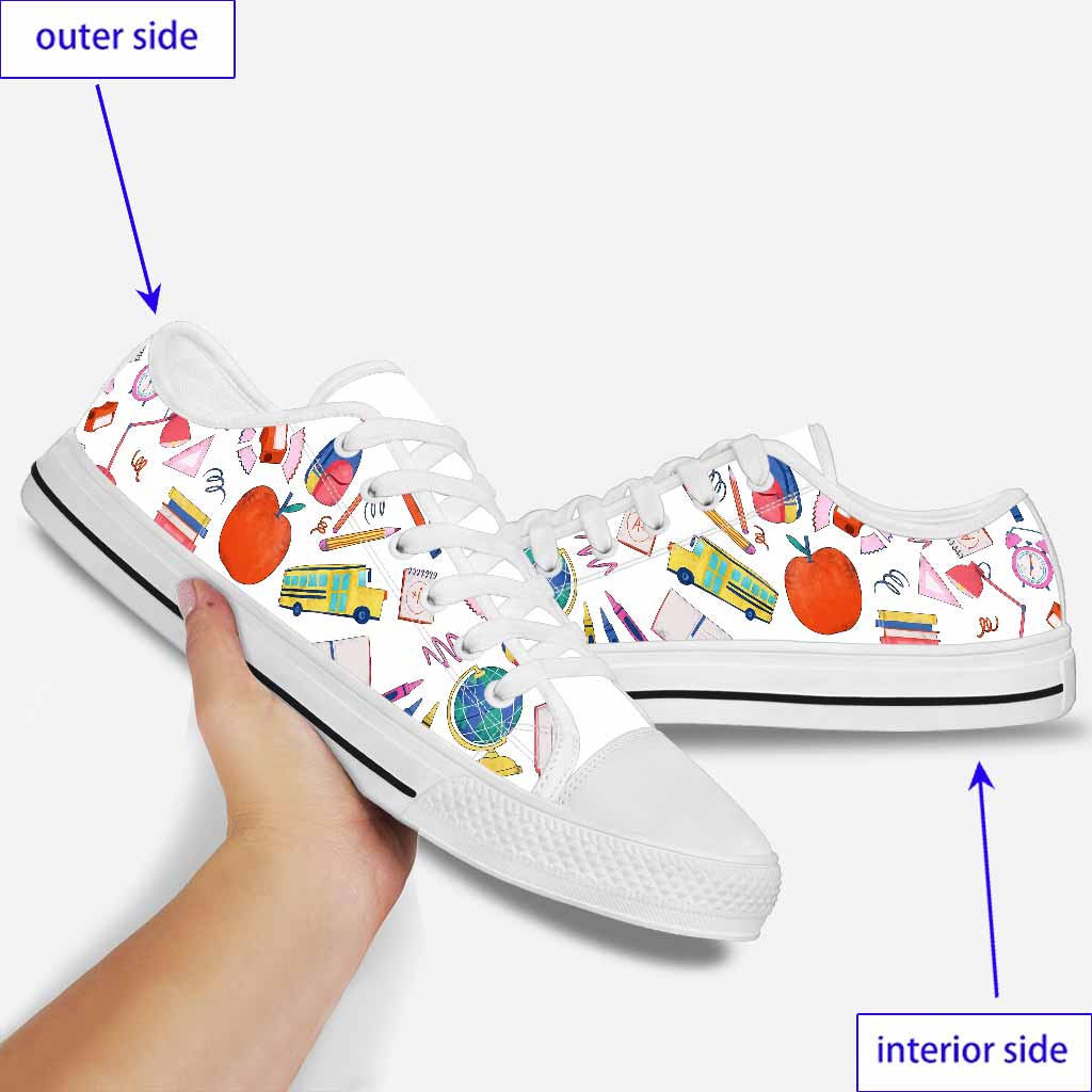 School Items Teacher Low Top Shoes 0622