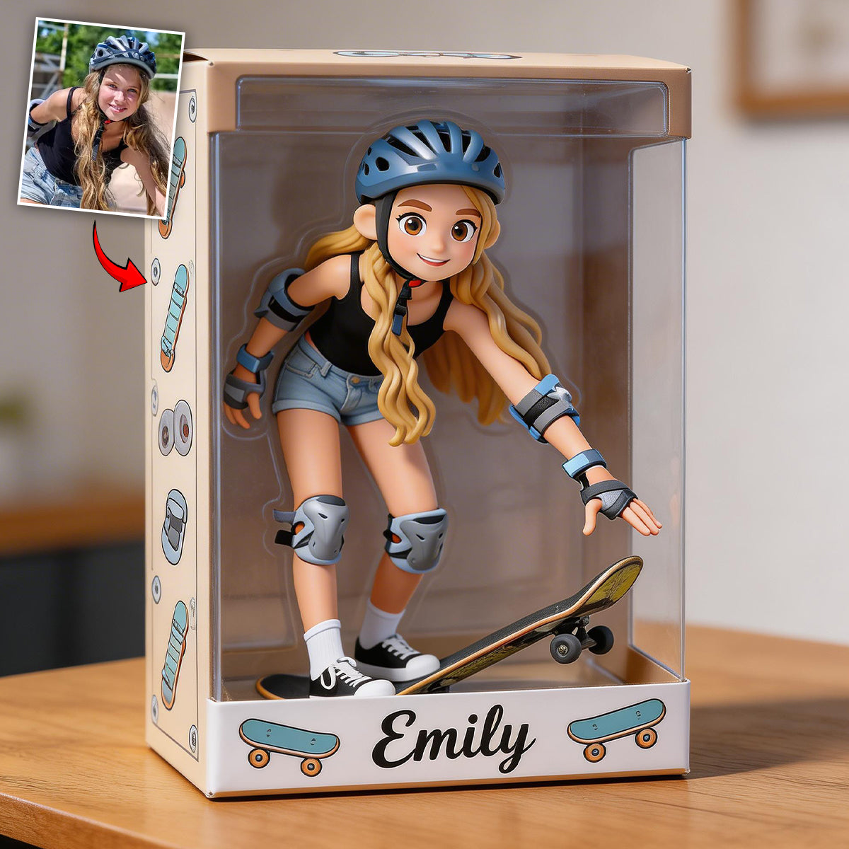 Any Photo - Personalized Skateboarding Custom Shaped Acrylic Plaque