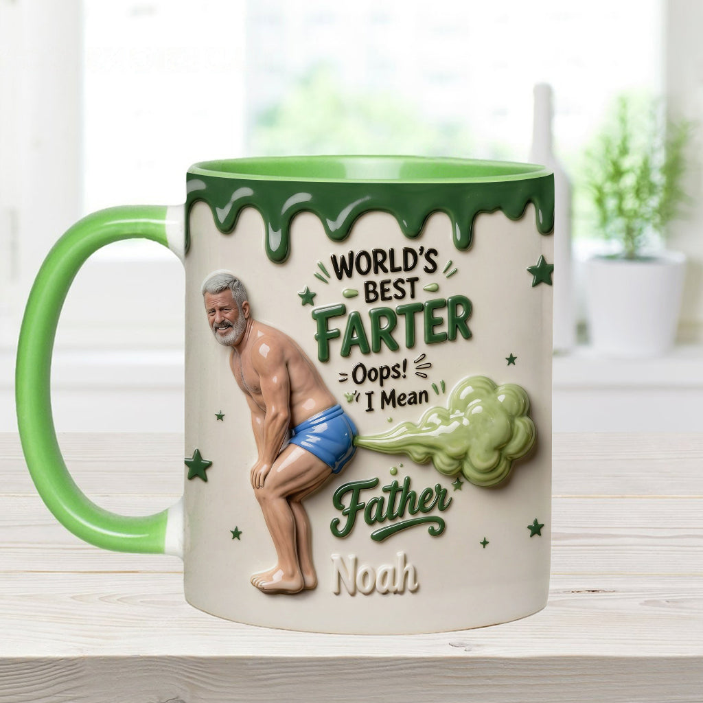 Best Farter Ever - Personalized Father Accent Mug & Coaster