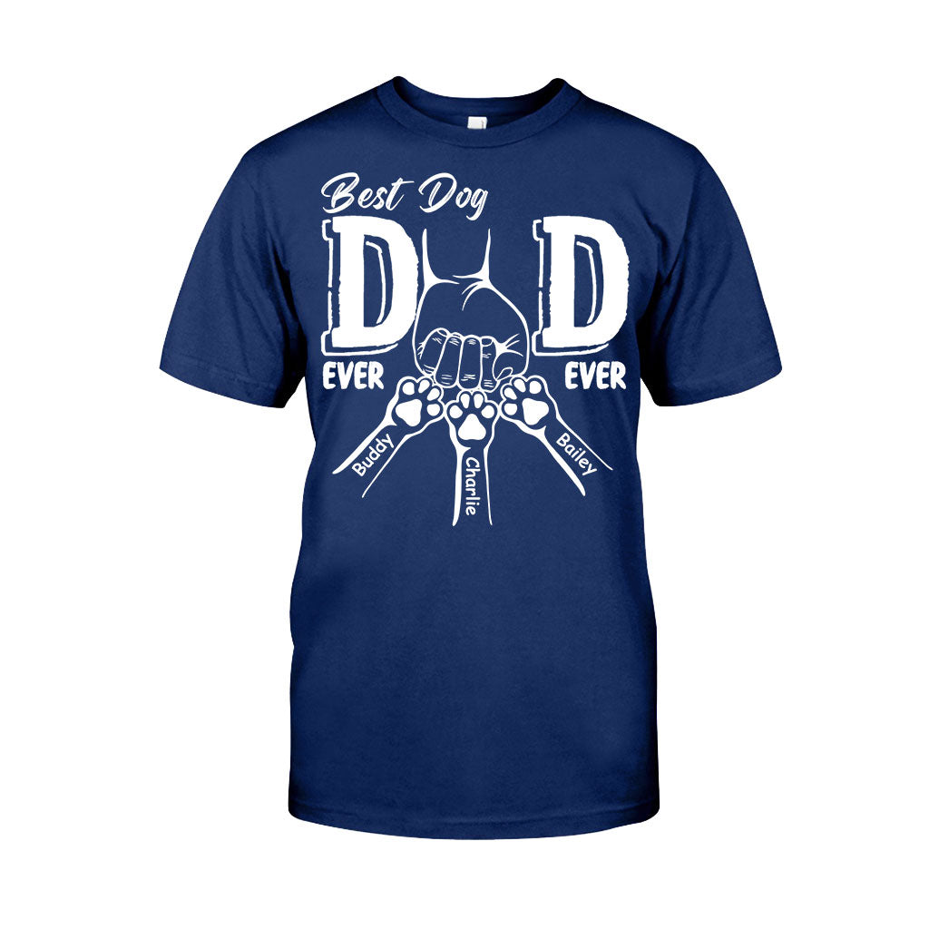 Best Dog Dad Ever - Personalized Dog T-shirt And Hoodie