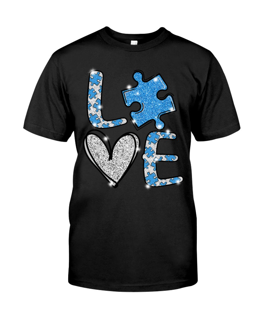 Love - Autism Awareness T-shirt and Hoodie 0921