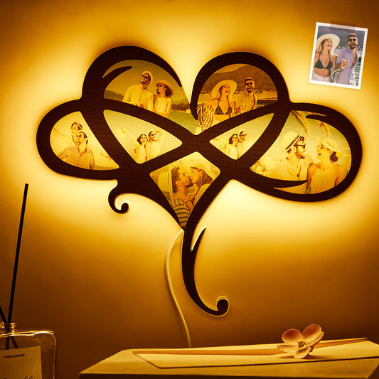 Any Photos - Personalized Couple Photo Heart Lamp