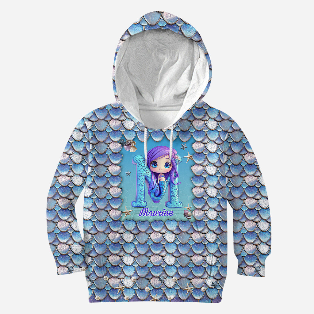 Beautiful Mermaid - Personalized Kid All Over Shirt