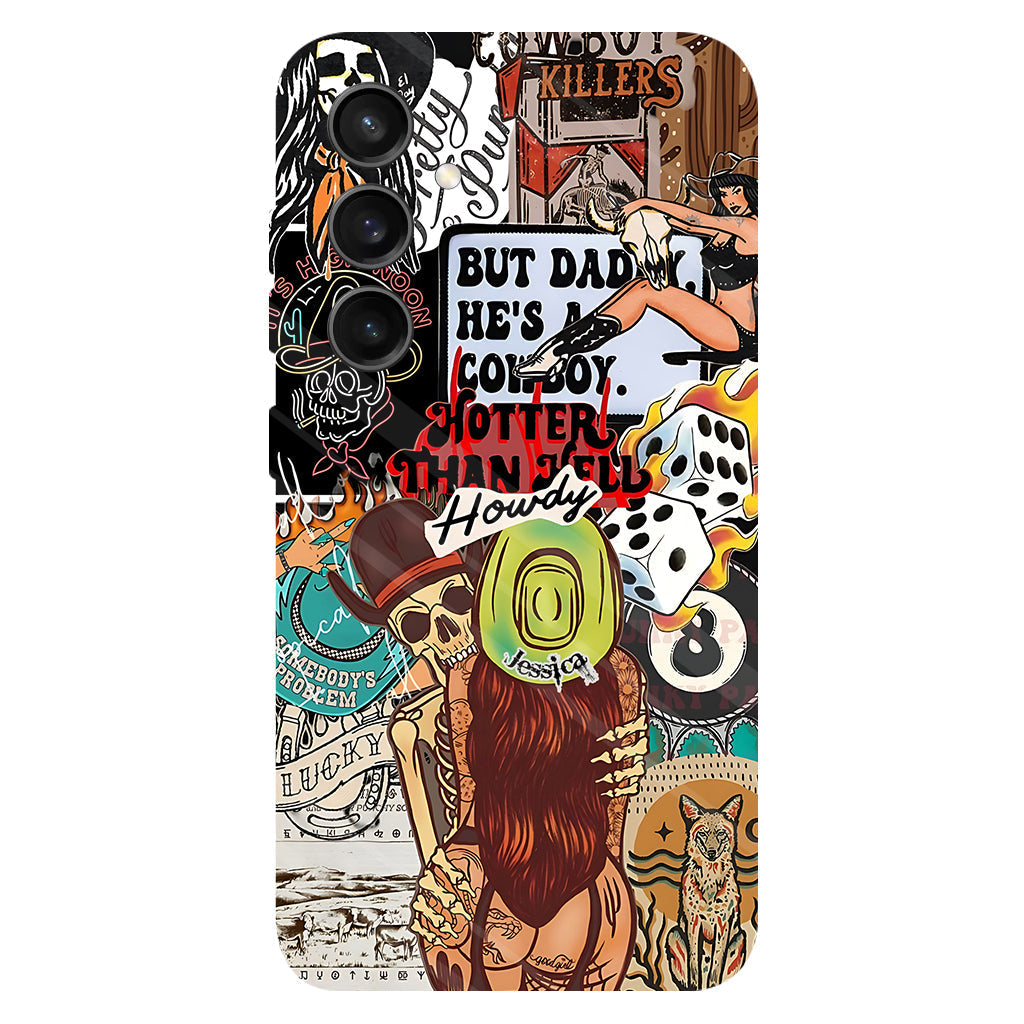 Howdy Cowgirl - Personalized Cowgirl Full Print Phone Case