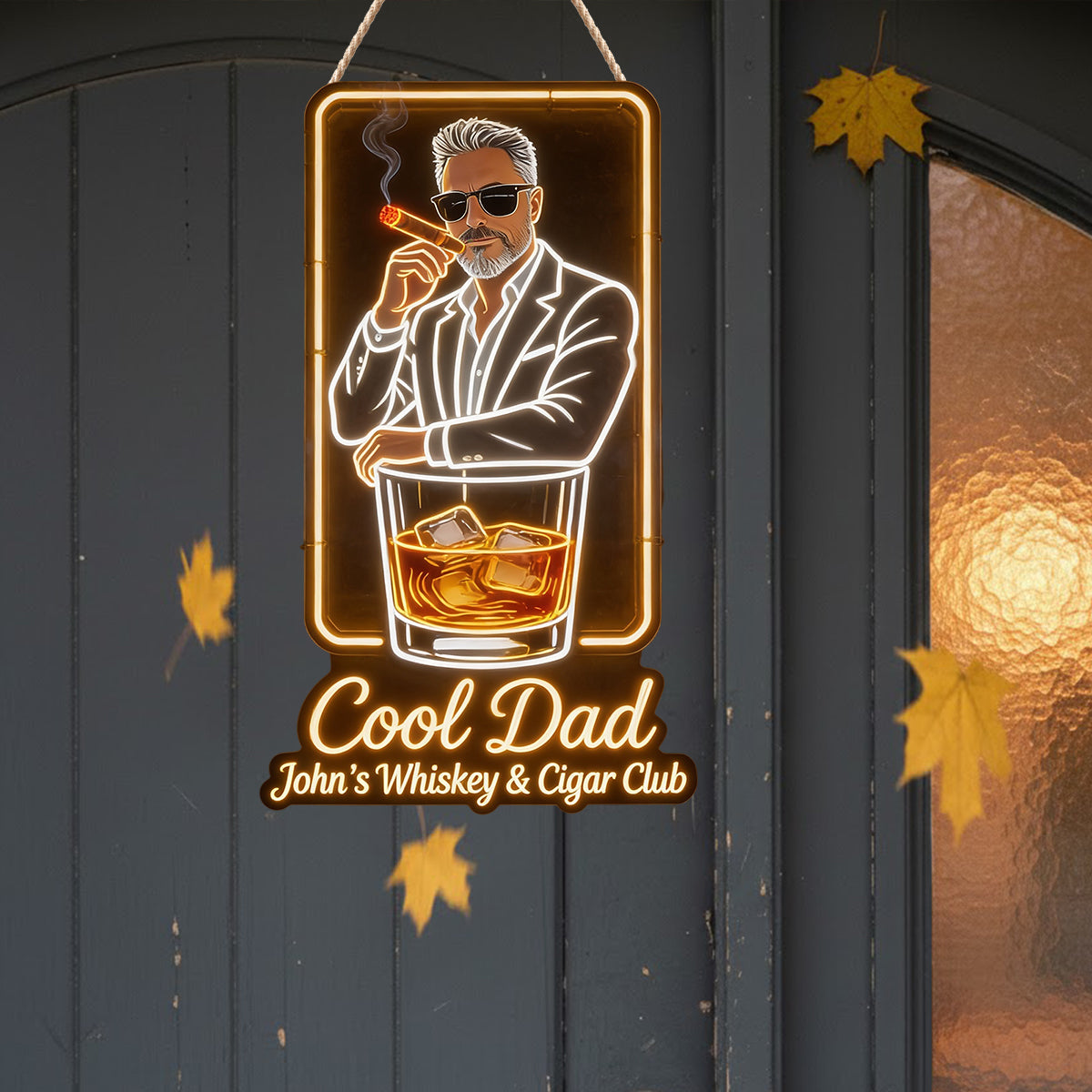 Cool Dad - Personalized Father LED Light Acrylic Sign