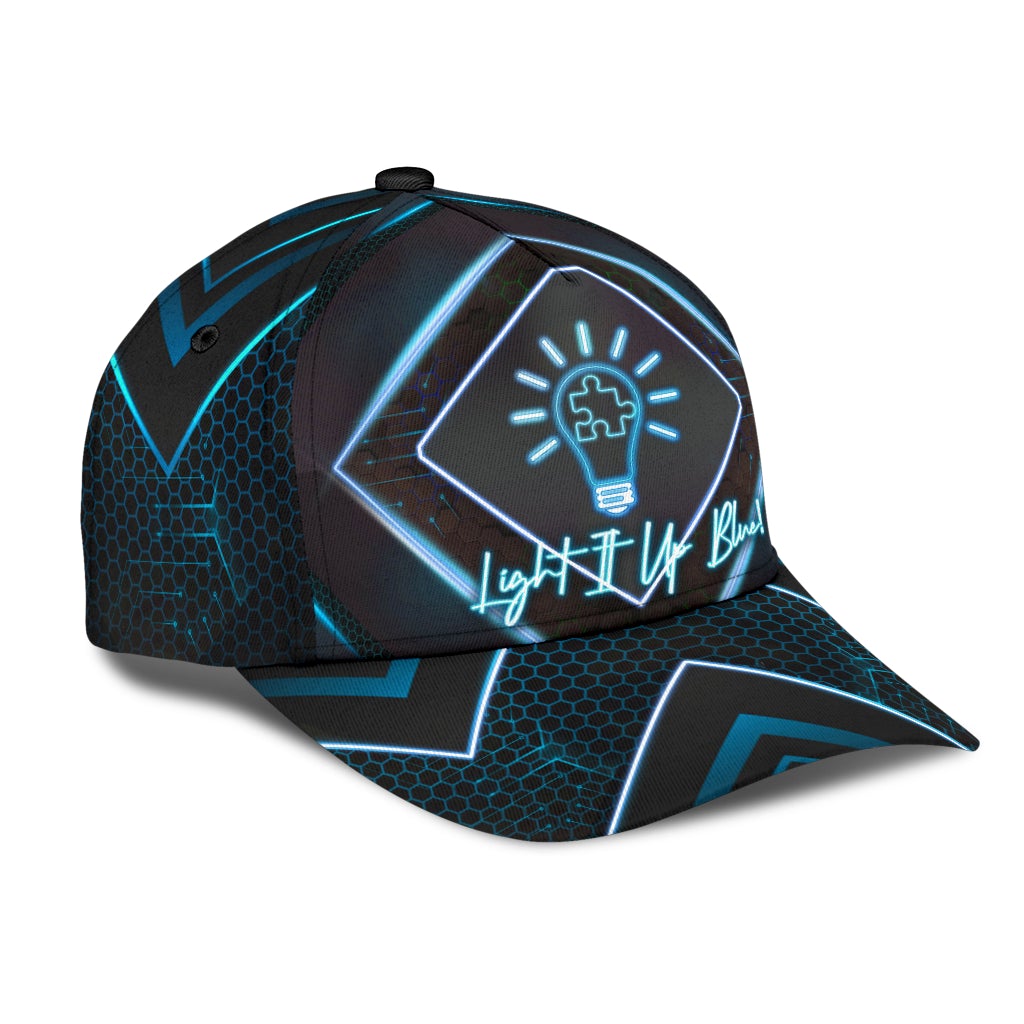 Autism Light It Up Blue - Autism Awareness Classic Cap 0921