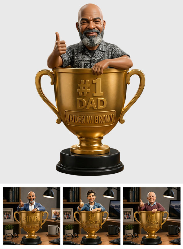 Custom Any Photo Best Papa/Dad/Uncle - Personalized Father Premium 3D Figurine
