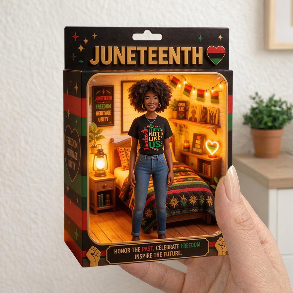 Happy Juneteenth - Personalized Juneteenth Acrylic Display Box