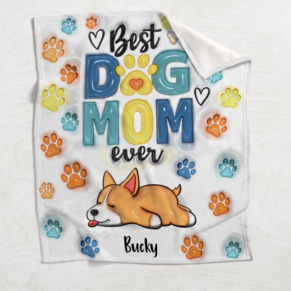Best Dog Dad/ Mom Ever - Personalized Dog Blanket
