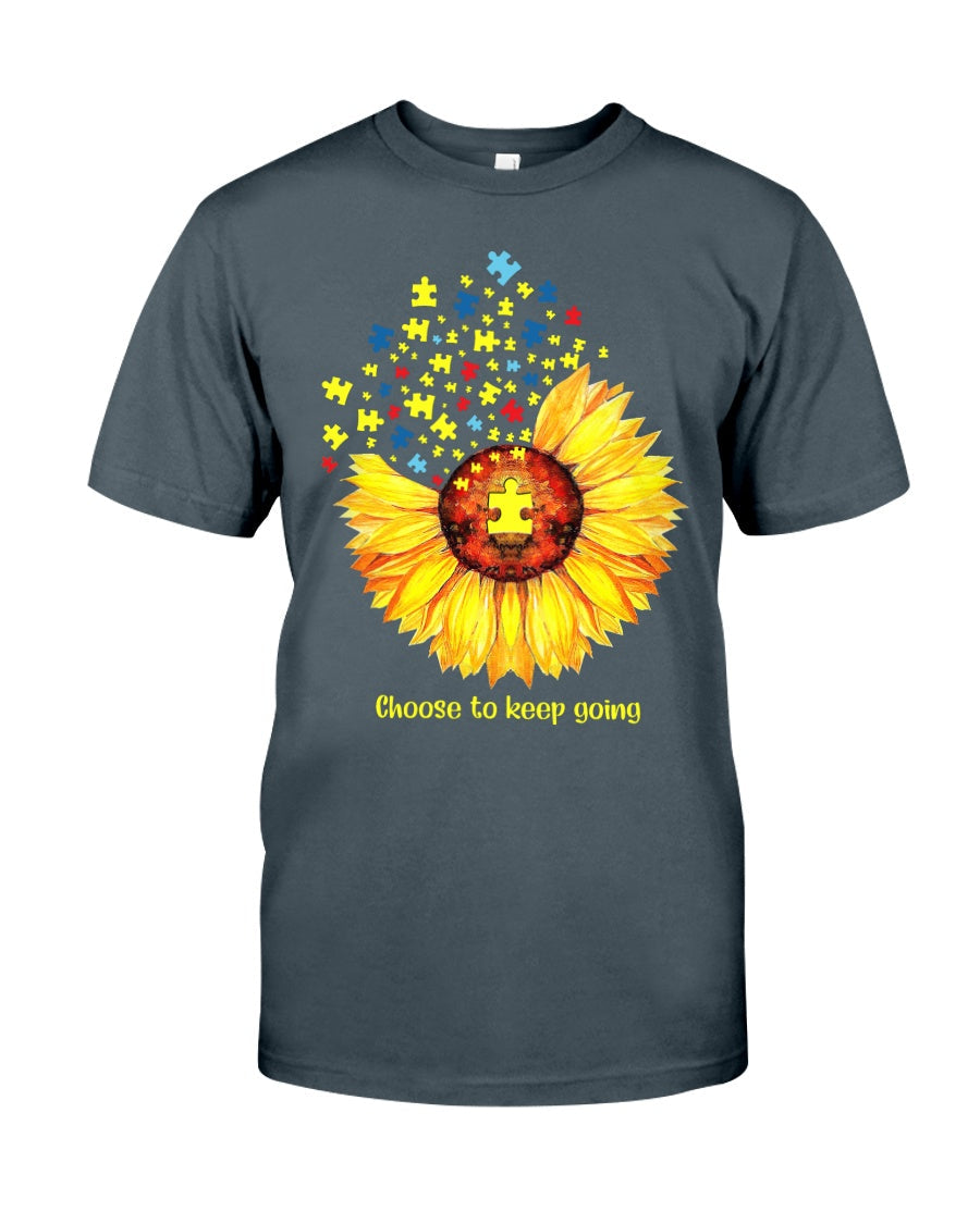 Autism Choose To Keep Going - Autism Awareness T-shirt and Hoodie 0921