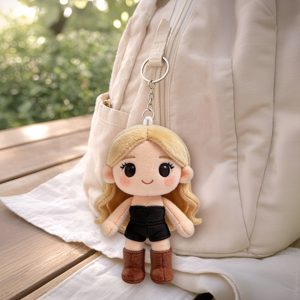 Just A Girl Who Loves Travelling - Personalized Travelling Plush Keychain