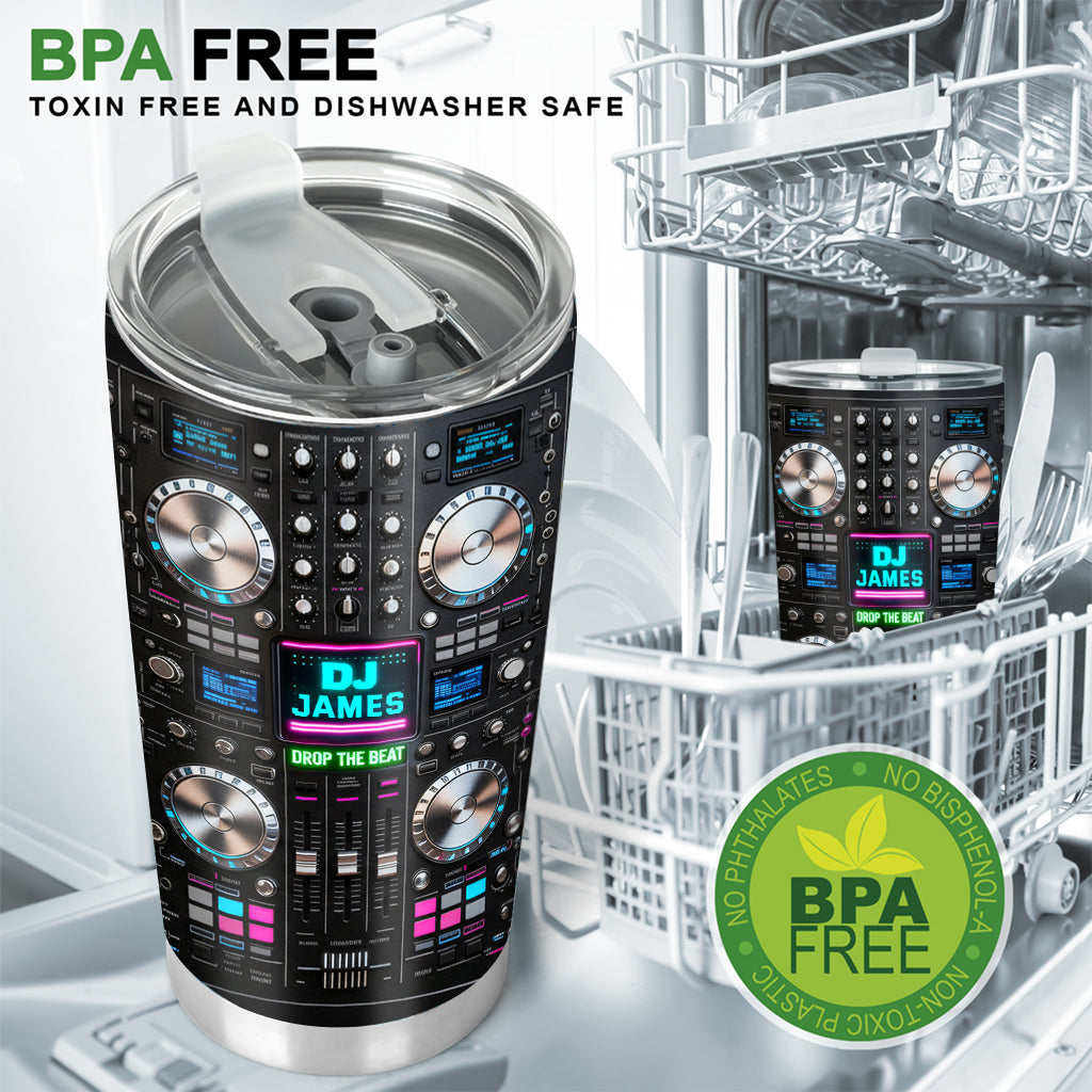 Drop The Beat - Personalized DJ Tumbler