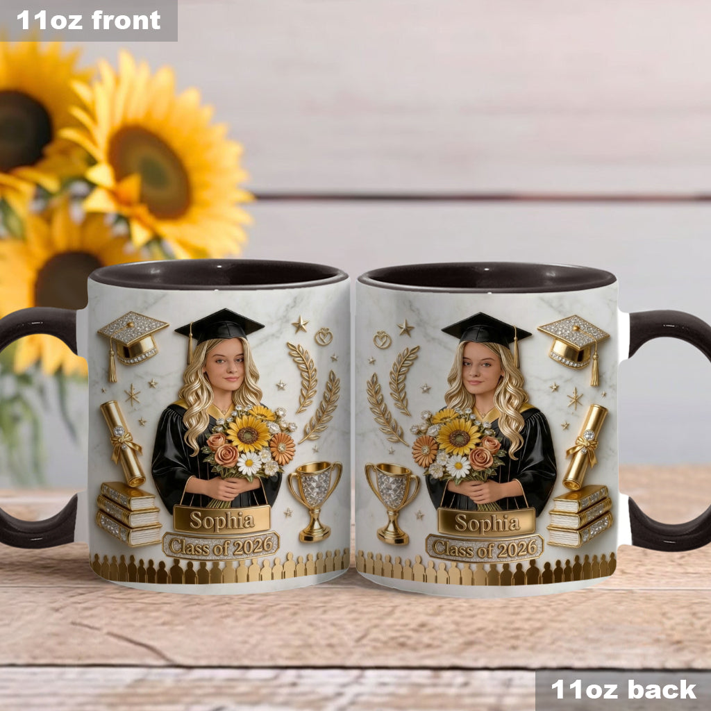 Happy Graduation! - Personalized Graduation Accent Mug