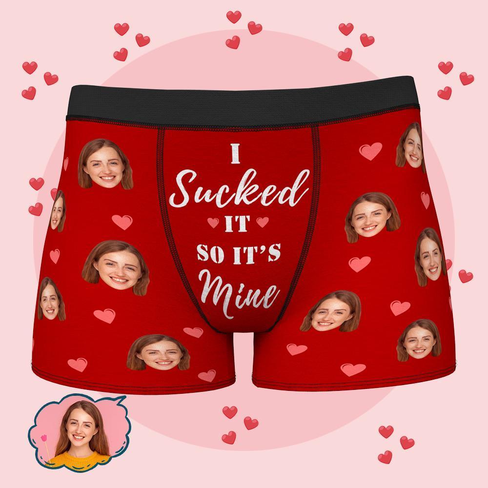 Custom Wife Or Girlfriend Face Boxers AR View - Personalized Couple Men's boxer briefs