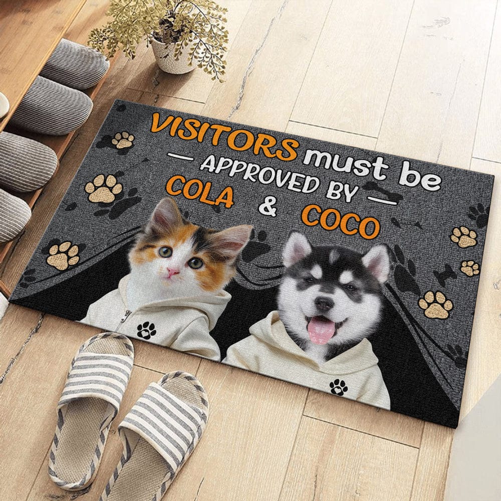 Personalized Dog Lovers Doormat - Custom Entrance Mat