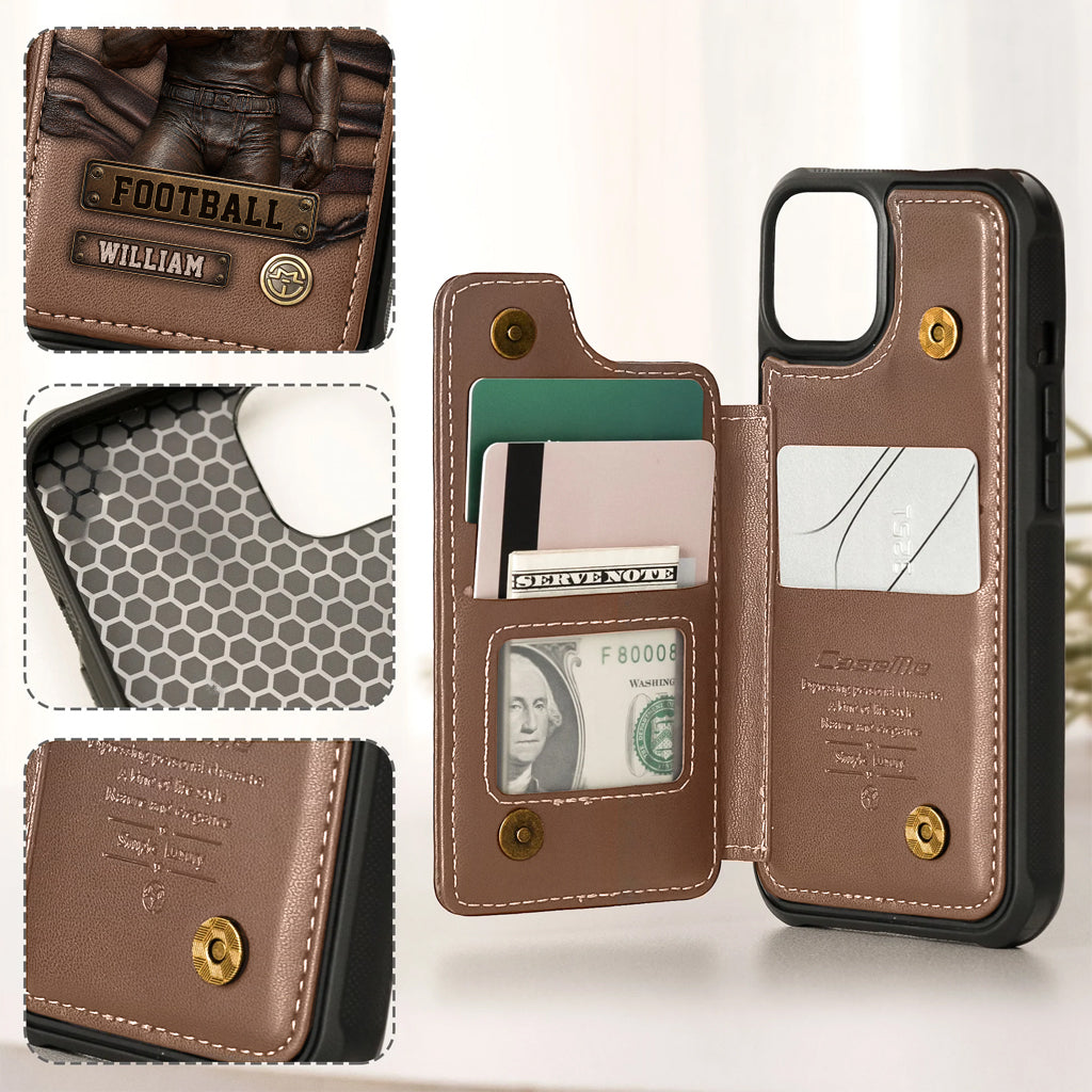 Game Day - Personalized Football Wallet Phone Case