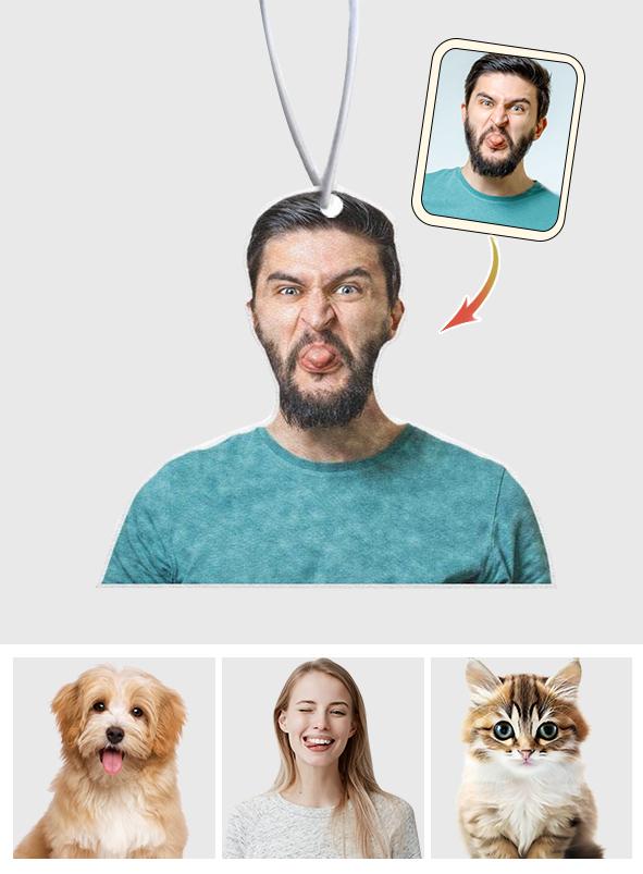 Funny Portrait - Personalized Portrait Air Freshener