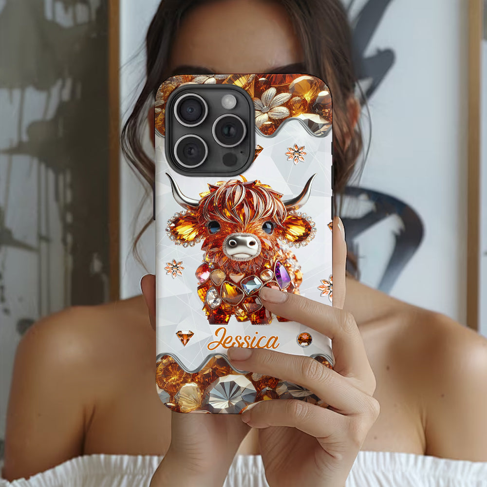 Just A Girl Who Loves Highland Cows - Personalized Full Print Phone Case
