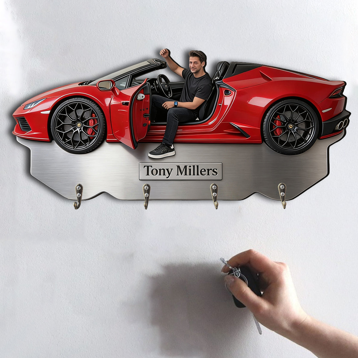 Best Ride - Personalized Car Lover Custom Shaped Hanging Rack