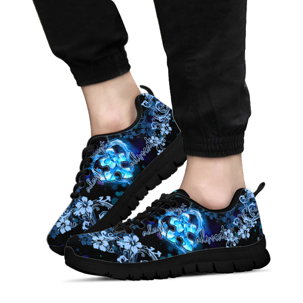 Blue Puzzle Autism Awareness Sneakers 0622