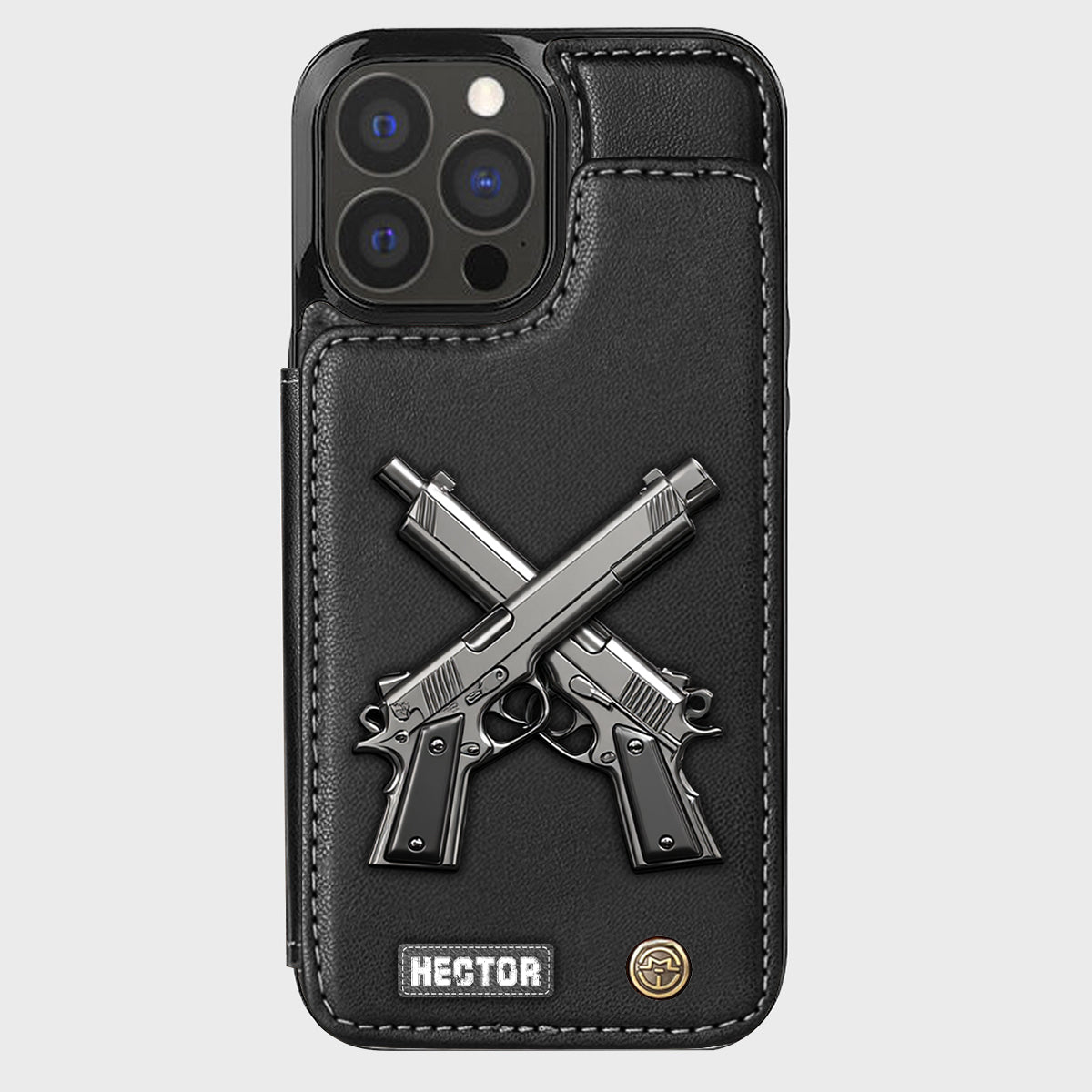 Crossed Pistols - Personalized Tactical equipment Wallet Phone Case