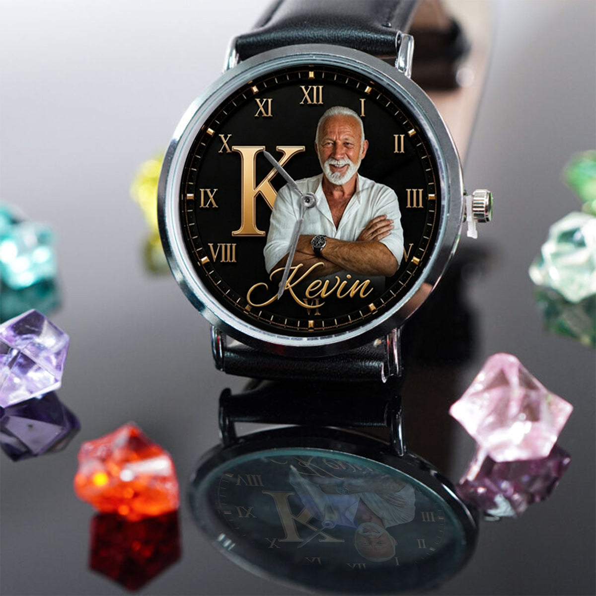 Initial Name Letter Gift For Gentleman - Personalized Real Men Hand Watch