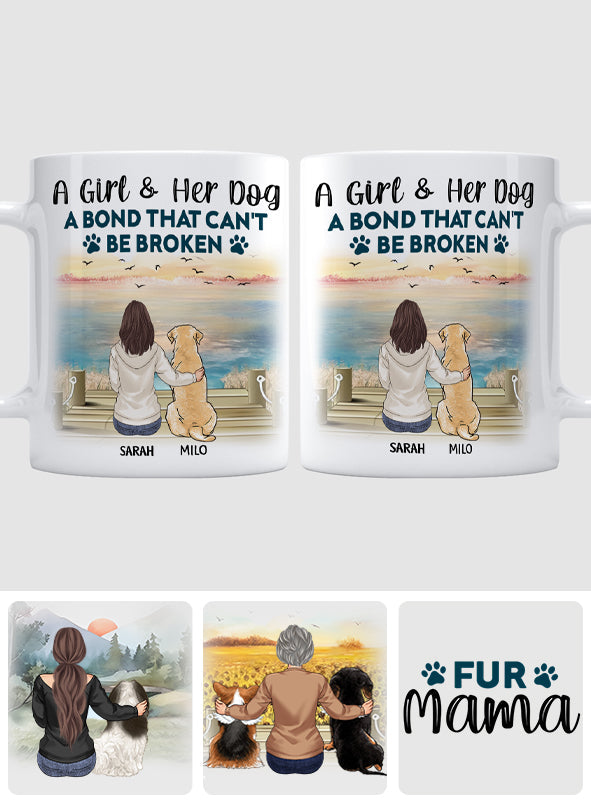 A Bond That Can't Be Broken - Personalized Dog Mug