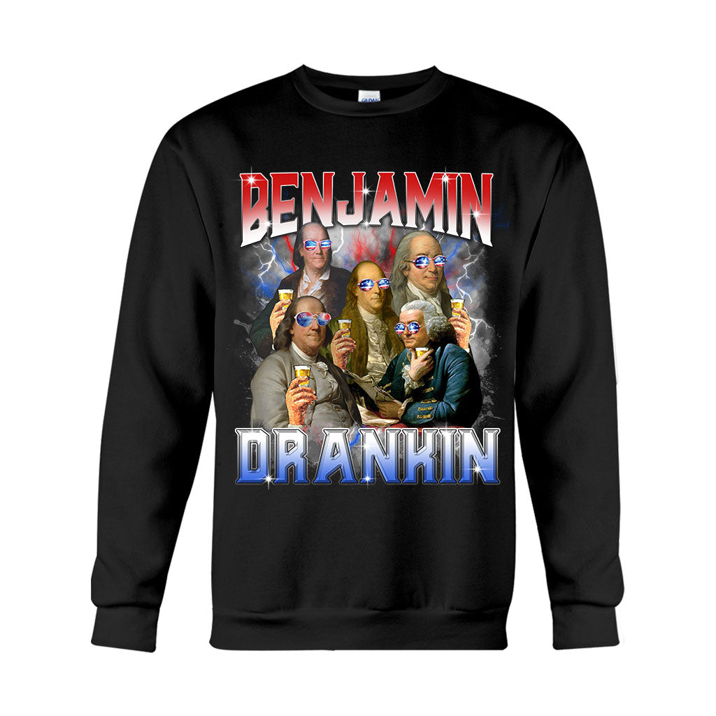 Benjamin Drankin Bootleg Rap Vintage Style - Patriot T-shirt And Hoodie